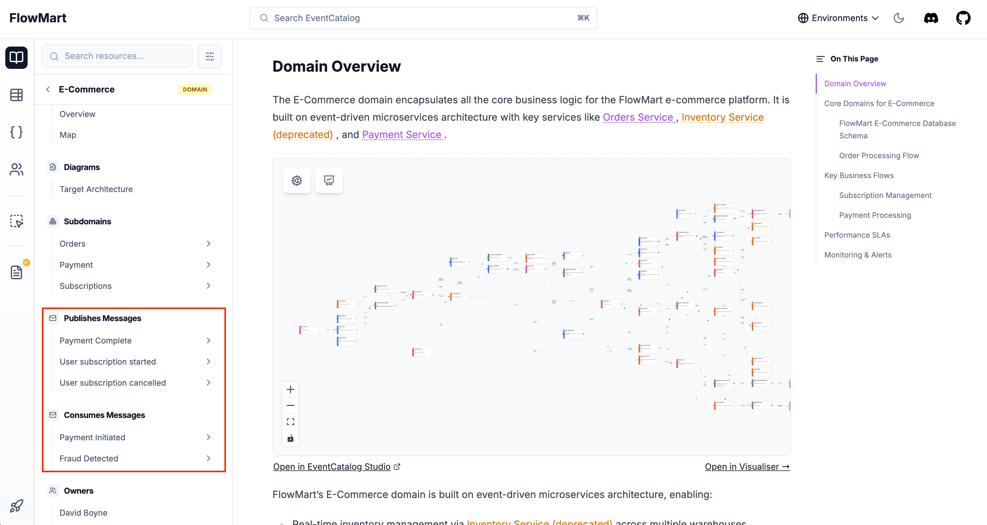 Domain-level messages