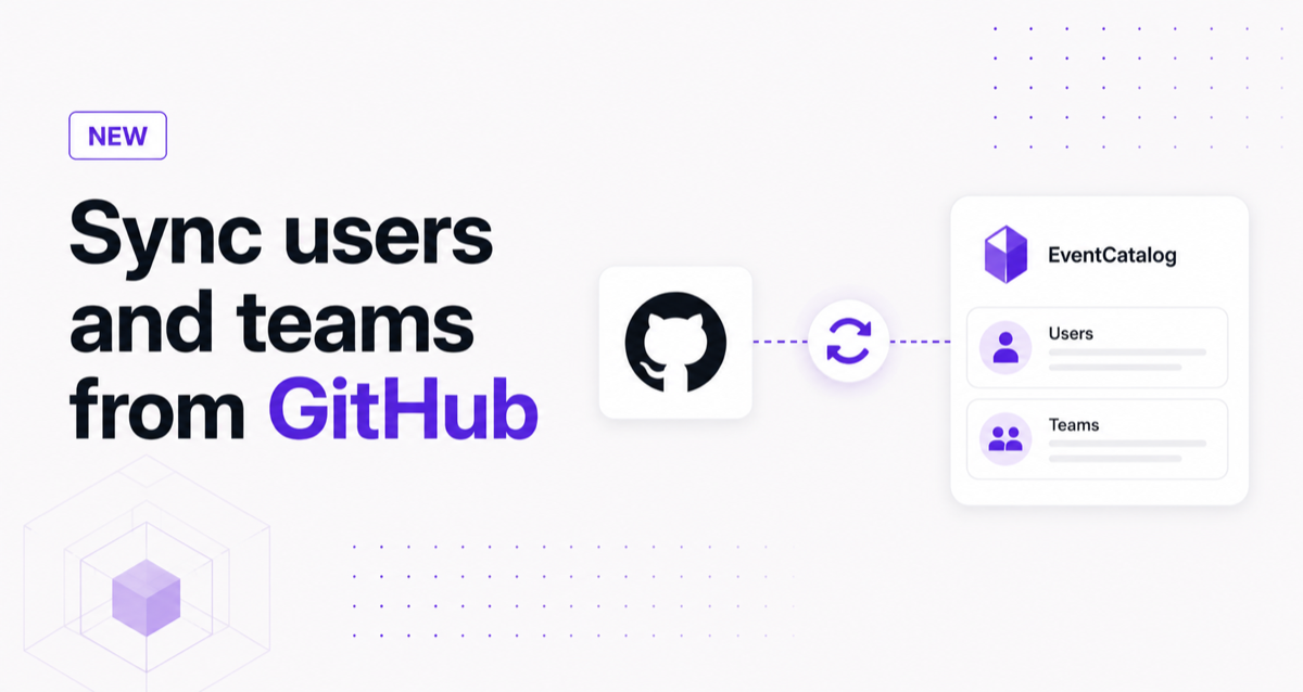 Sync users and teams from GitHub into EventCatalog