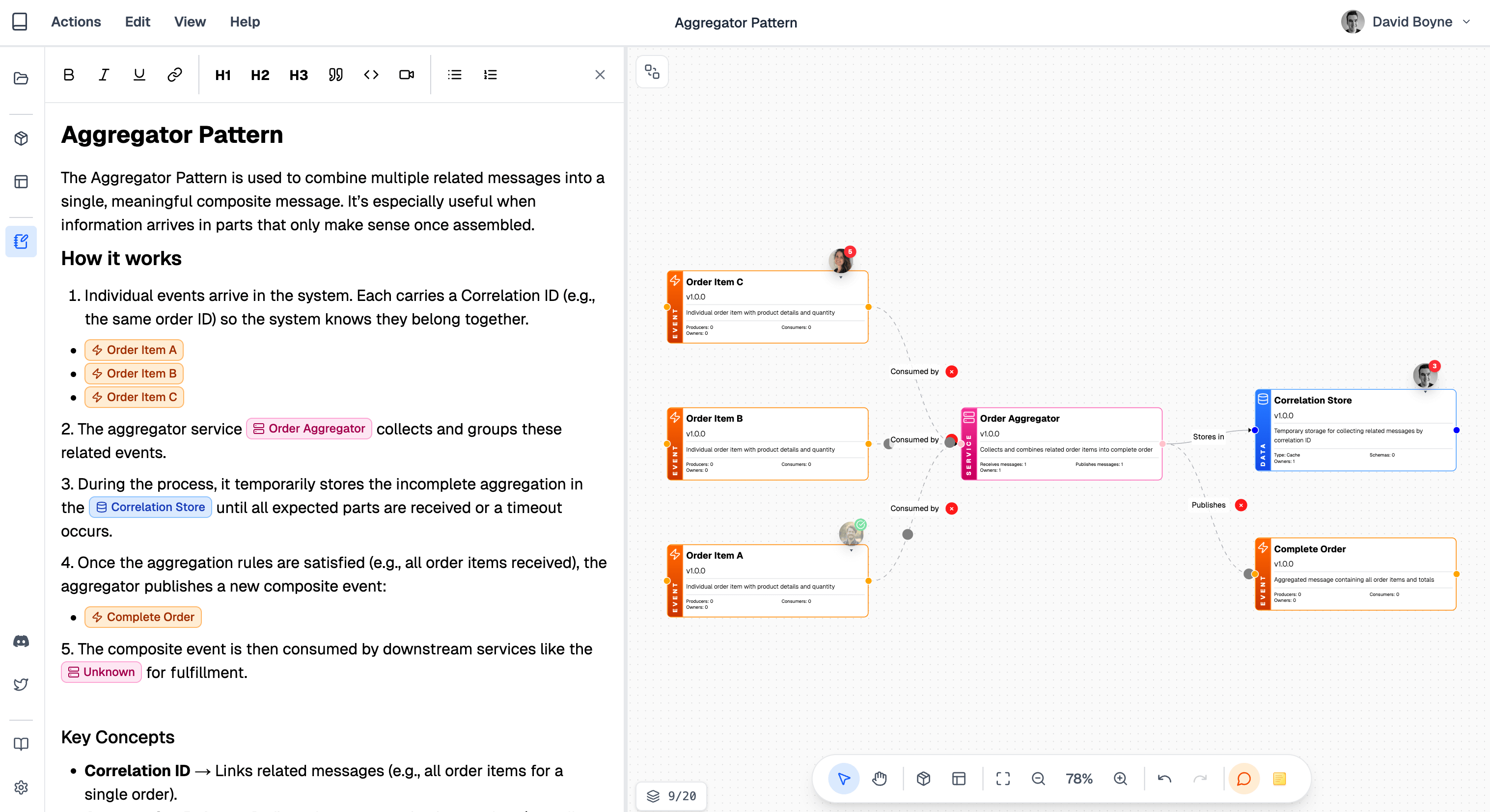EventCatalog Visualizer Screenshot